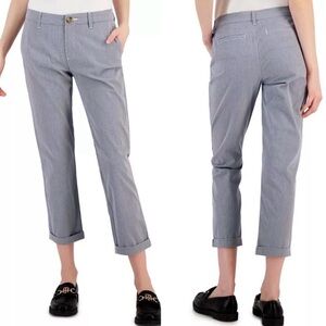 Tommy Hilfiger Blue & White Straight Leg Pants size 12